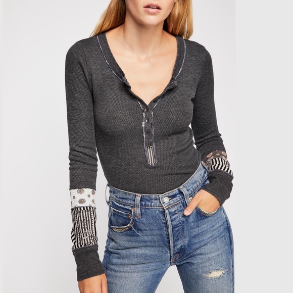 Free People Tops - Free People Railroad Henley